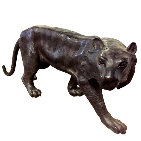 lv tiger statue price|bronze tiger sculptures for sale.